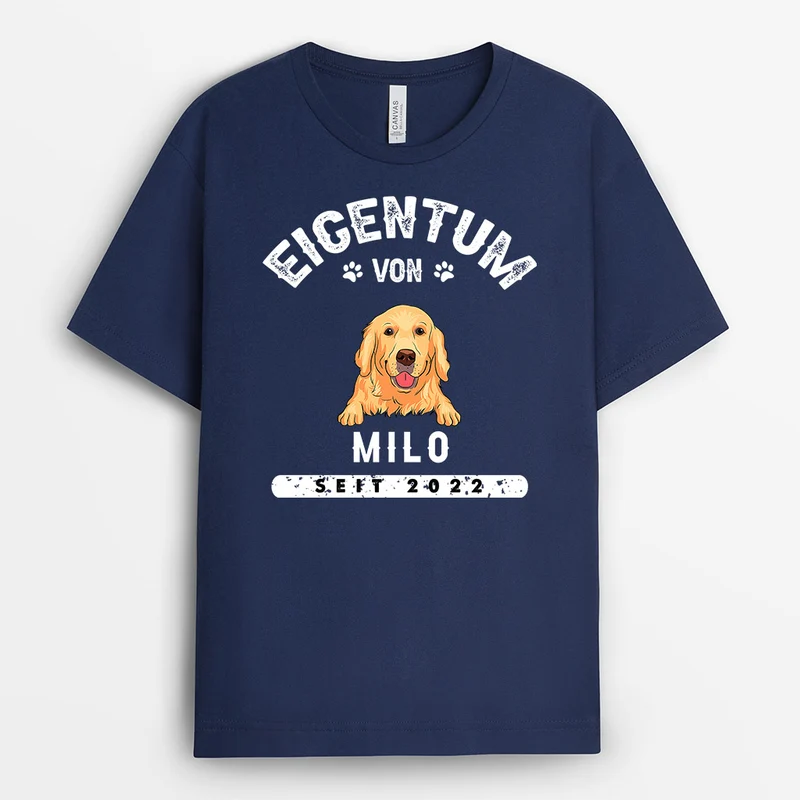 Eigentum Von Hund - Personalisierte Geschenke | T-Shirt für Hundeliebhaber