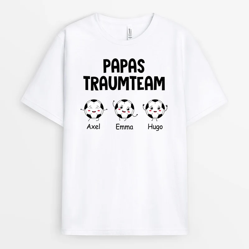 Papas Opas Traumteam - Personalisierte Geschenke | T-Shirt für Papa/Opa