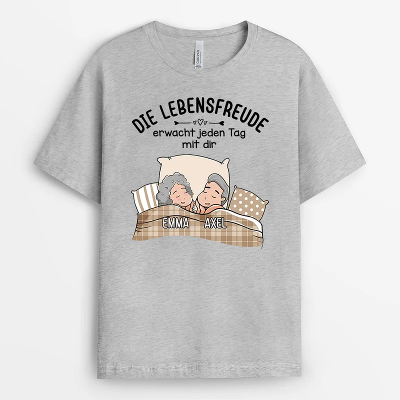 Die Lebensfreude - Personalisierte Geschenke | T-Shirt für Paare/Pärchen