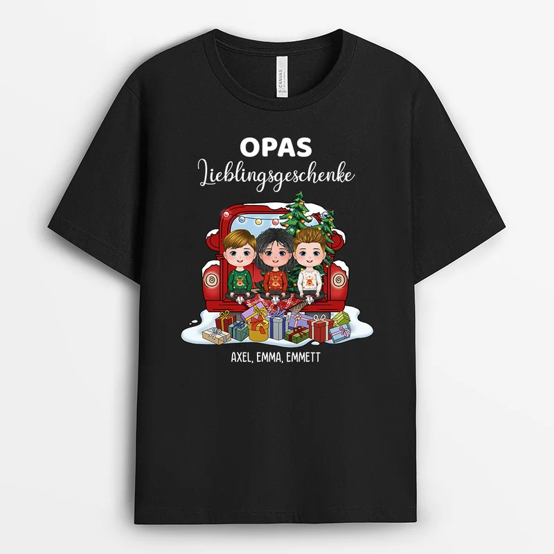 Omas Opas Lieblingsgeschenke - Personalisierte Geschenke | T-Shirt für Oma/Opa