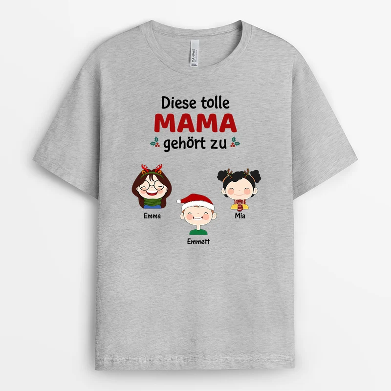 Diese Tolle Oma Gehört Zu... - Personalisierte Geschenke | T-Shirt für Mama/Oma