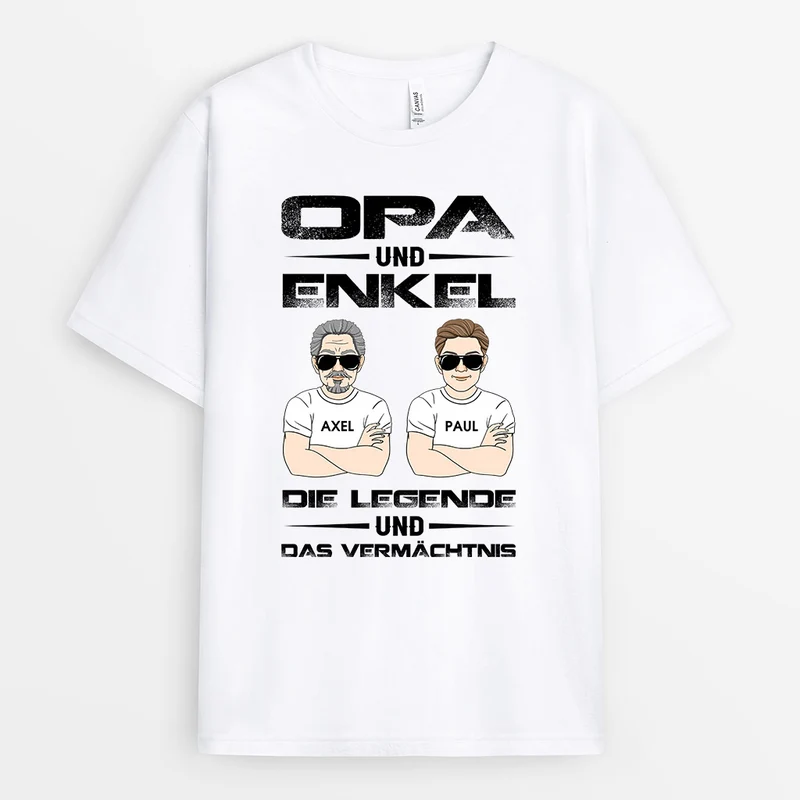 Die Legende - Personalisierte Geschenke | T-Shirt für Papa/Opa