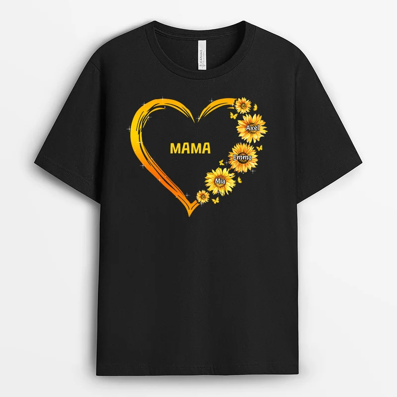 Omas Herz - Personalisierte Geschenke | T-Shirt für Oma/Mama