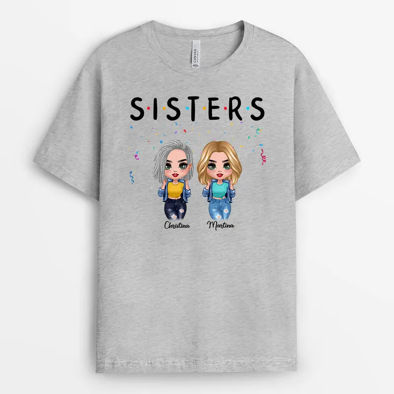 Freunde, Schwestern - Personalisierte Geschenke | T-Shirt für Besties/Beste Freundin