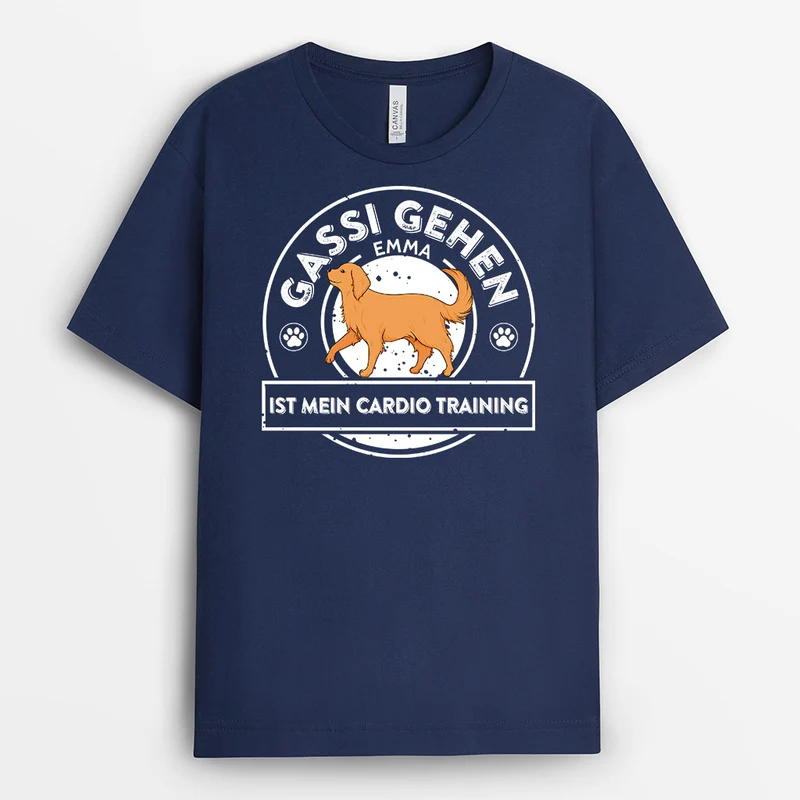 Gassi Gehen Hund - Personalisierte Geschenke | T-Shirt für Hundebesitzer