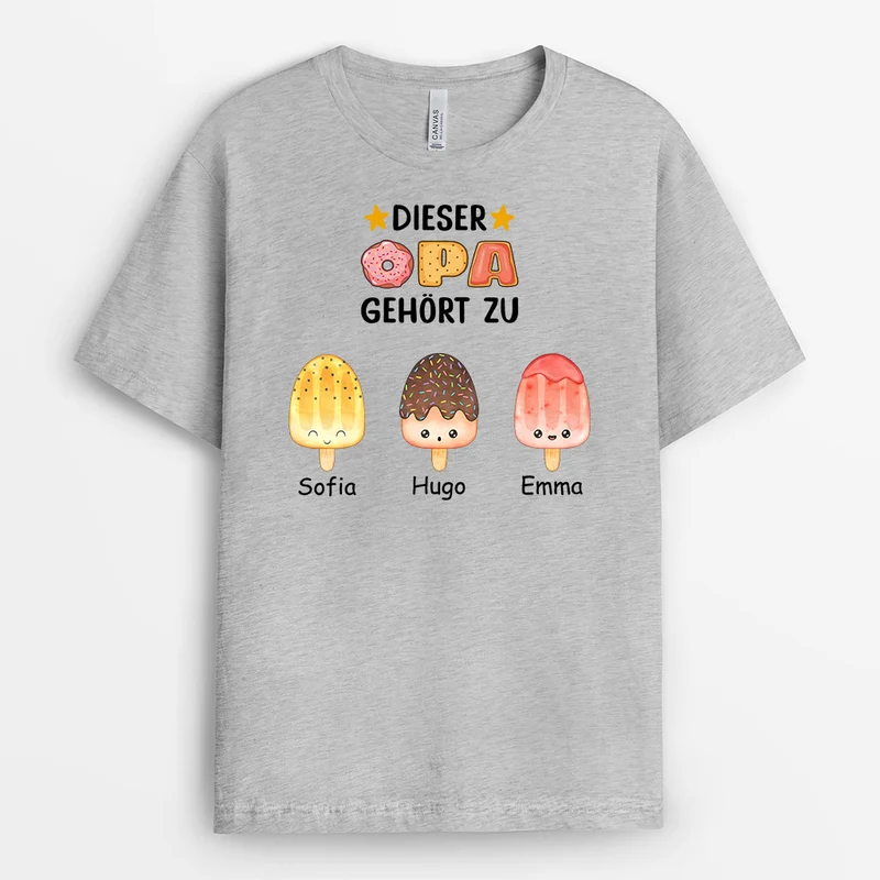 Personalisiertes Dieser Papa Gehört Zu T-Shirt