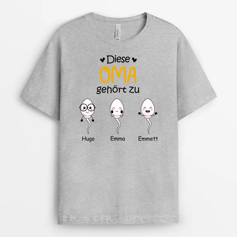 Personalisiertes Diese Mama Gehört Zu T-Shirt