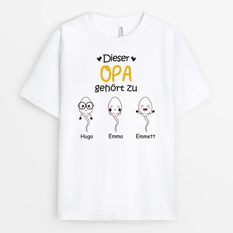 Personalisiertes Dieser Papa Gehört Zu T-Shirt