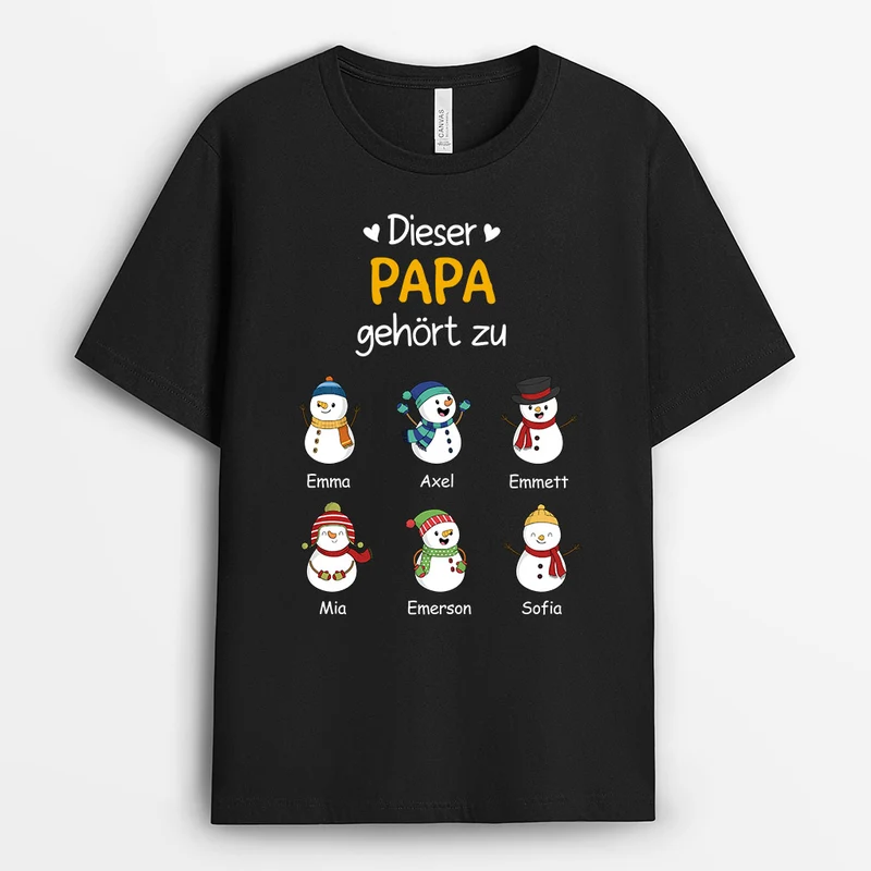 Dieser Opa Gehört Zu... - Personalisierte Geschenke | T-Shirt für Opa/Papa