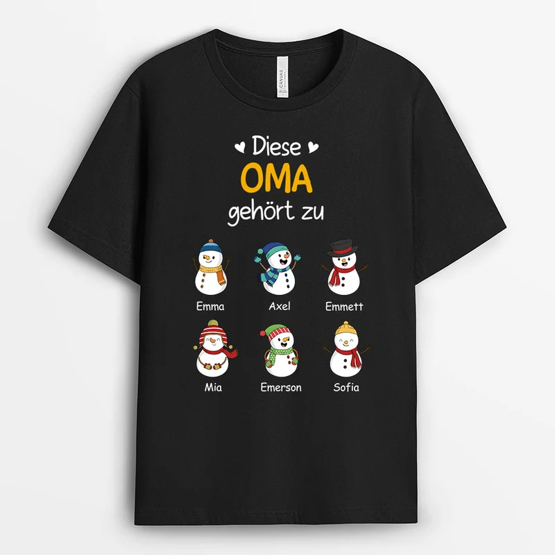 Diese Oma Gehört Zu... - Personalisierte Geschenke | T-Shirt für Oma/Mama