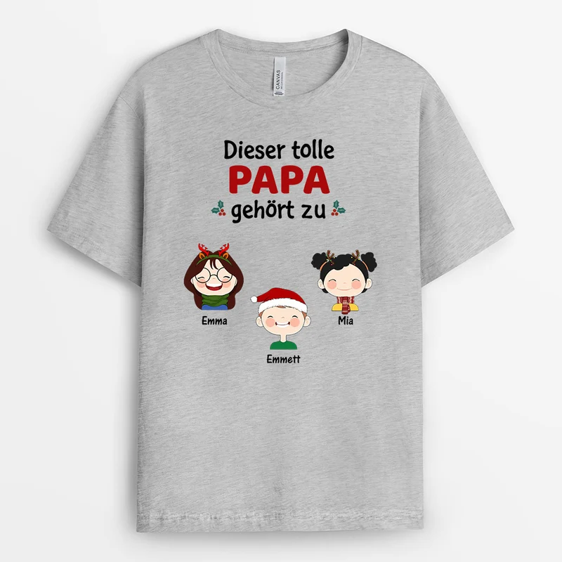 Dieser Tolle Opa Gehört Zu... - Personalisierte Geschenke | T-Shirt für Papa/Opa