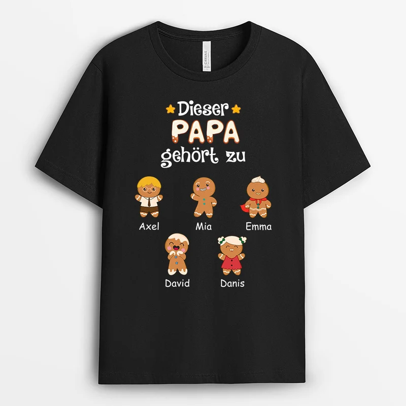 Dieser Opa Gehört Zu - Personalisierte Geschenke | T-Shirt für Papa/Opa