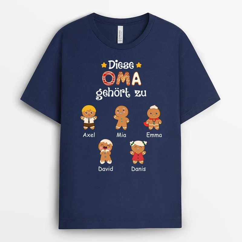 Diese Oma Gehört Zu - Personalisierte Geschenke | T-Shirt für Mama/Oma