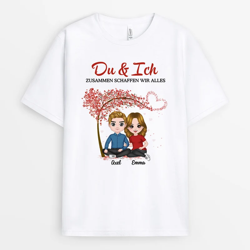 Du & Ich - Personalisierte Geschenke | T-Shirt für Paare/Pärchen