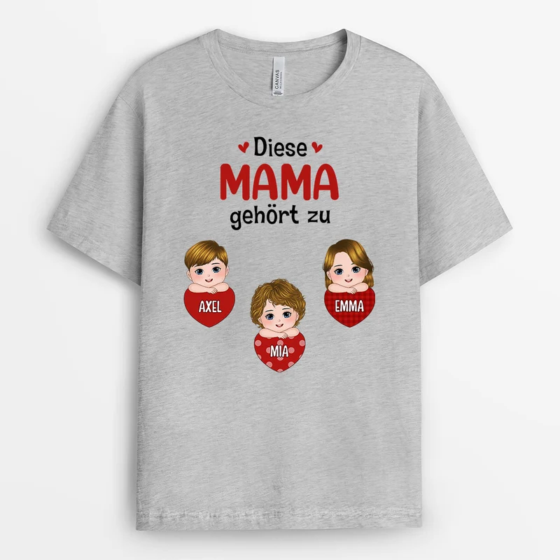 Diese Oma Gehört Zu - Personalisierte Geschenke | T-Shirt für Mama/Oma