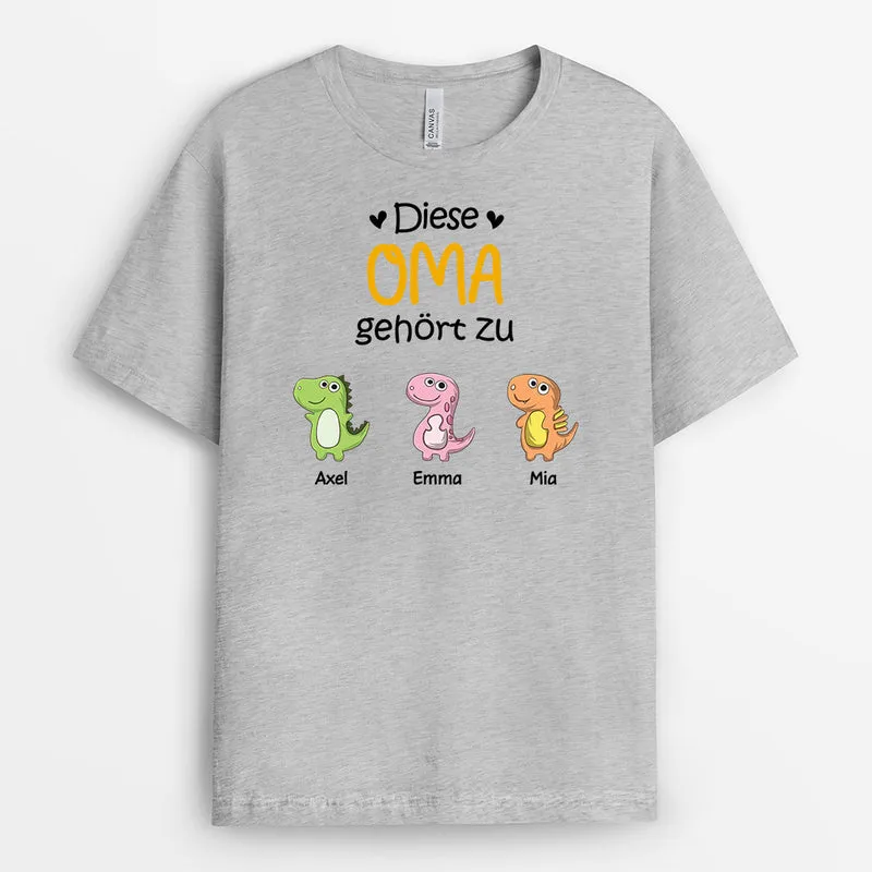 Personalisiertes Diese Mama Gehört Zu T-Shirt