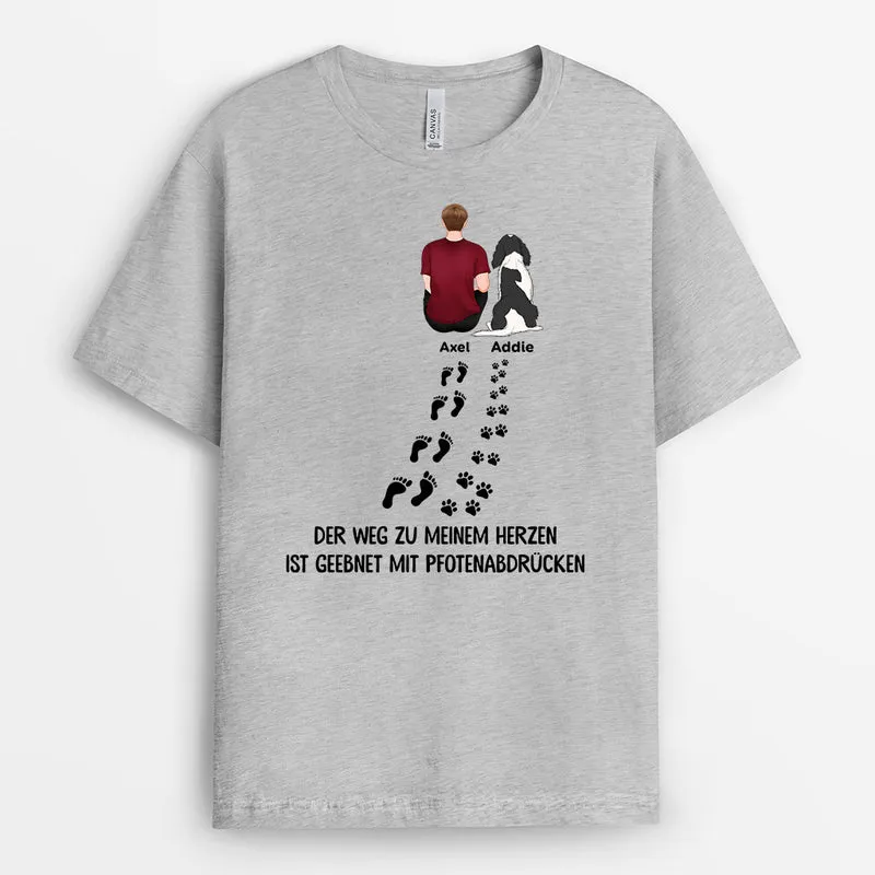 Personalisiertes Der Weg Zum Herzen T-Shirt