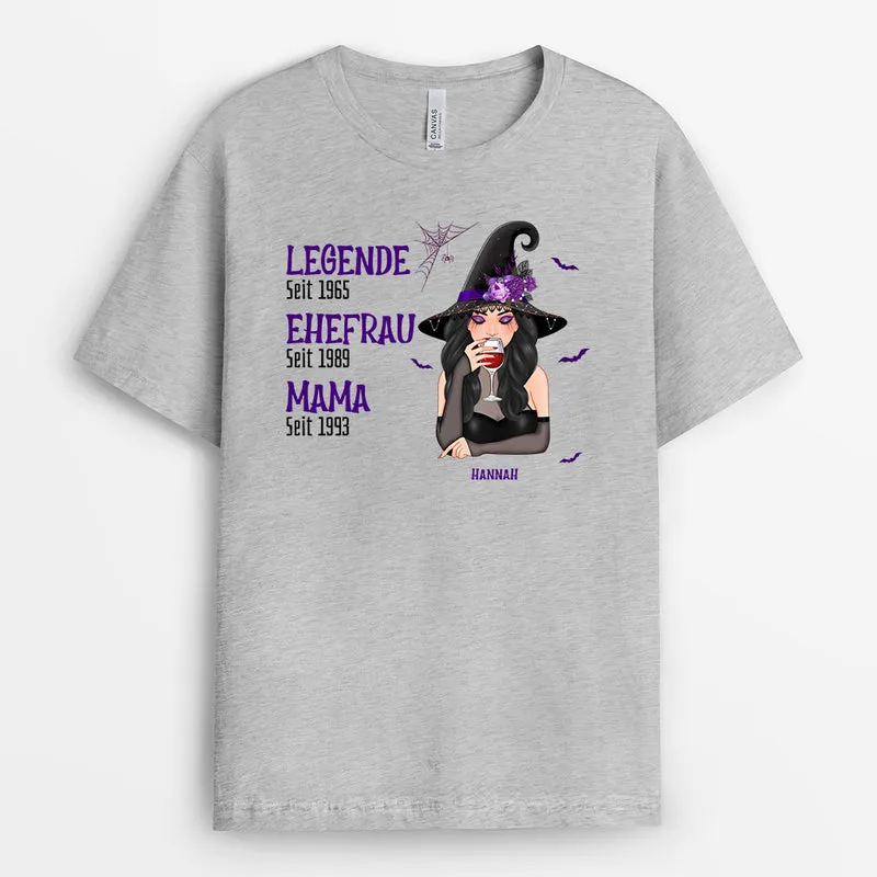 Legende Oma Mama Hexe - Personalisierte Geschenke | T-Shirts für Halloween
