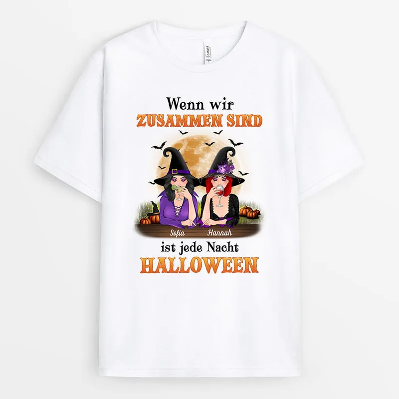 Beste Hexen Beste Freunde - Personalisierte Geschenke | T-Shirt für Halloween