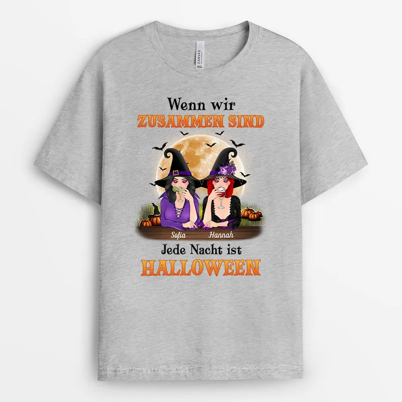 Beste Hexen Beste Freunde - Personalisierte Geschenke | T-Shirt für Halloween