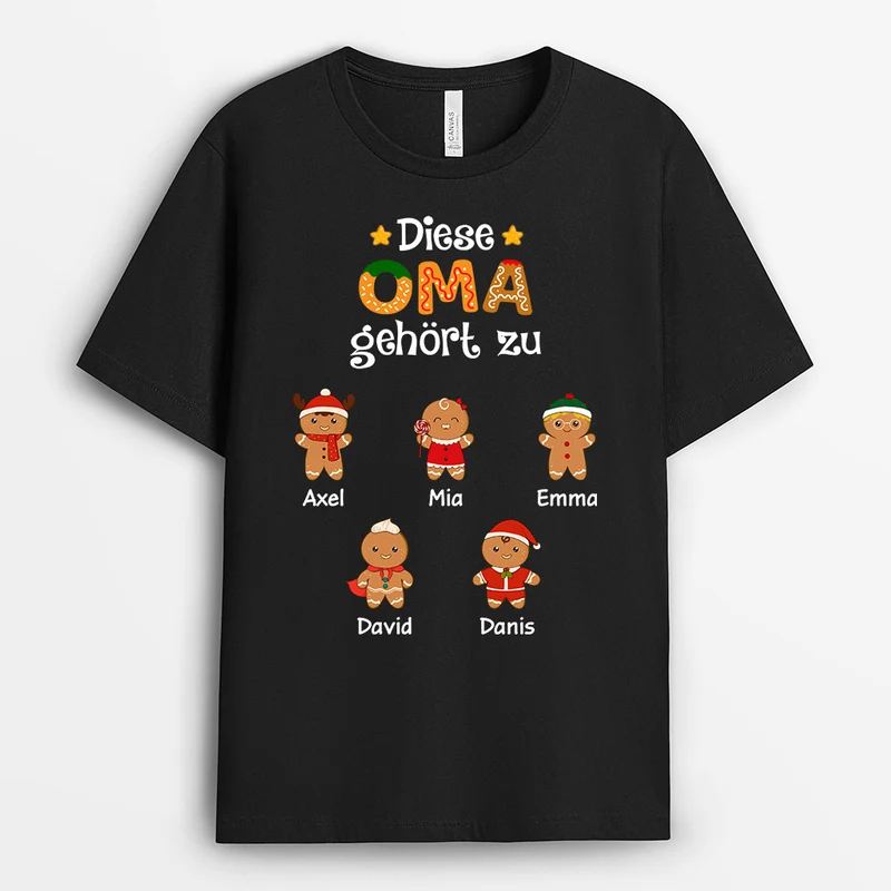 Diese Oma Gehört Zu - Personalisierte Geschenke | T-Shirt Für Oma/Mama