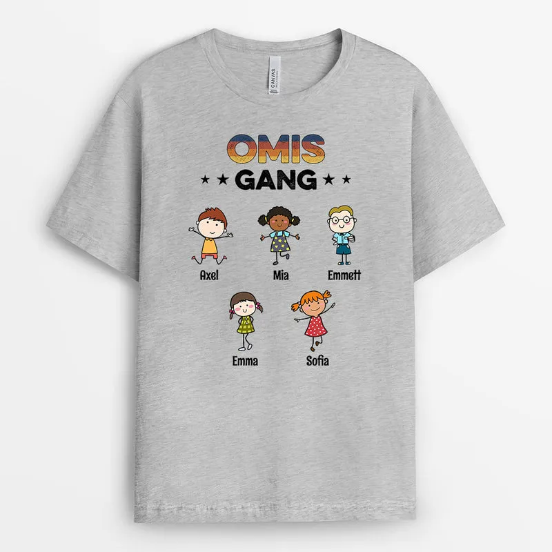 Omas Gang - Personalisierte Geschenke | T-Shirt für Mama/Oma