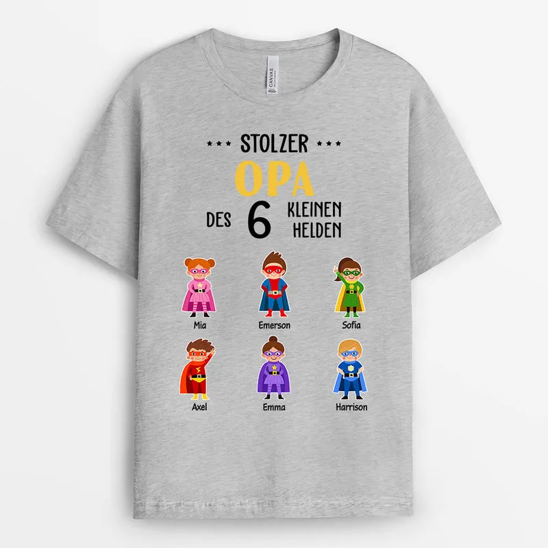Stolzer Opa - Personalisierte Geschenke | T-Shirt für Papa/Opa