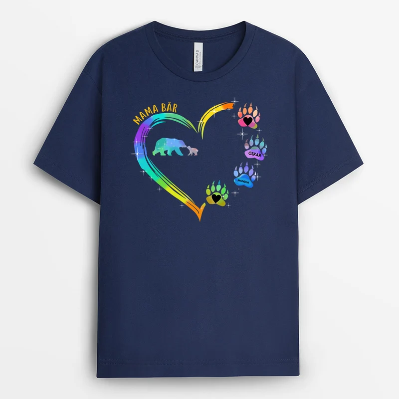 Oma Bär, Mama Bär, Opa Bär - Personalisierte Geschenke | T-Shirt für Oma/Opa