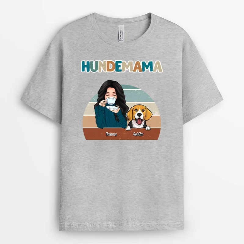 Hundemama - Personalisierte Geschenke | T-Shirt für Hundeliebhaber