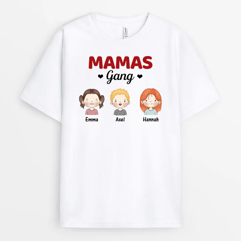 Personalisiertes Omas Mamas Gang T-Shirt