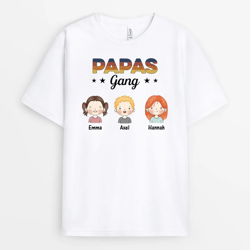 Personalisiertes Opas Papas Gang T-Shirt
