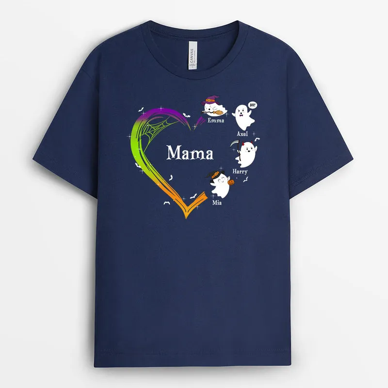 Oma und Enkel - Personalisiertes Geschenk | T-Shirt für Halloween