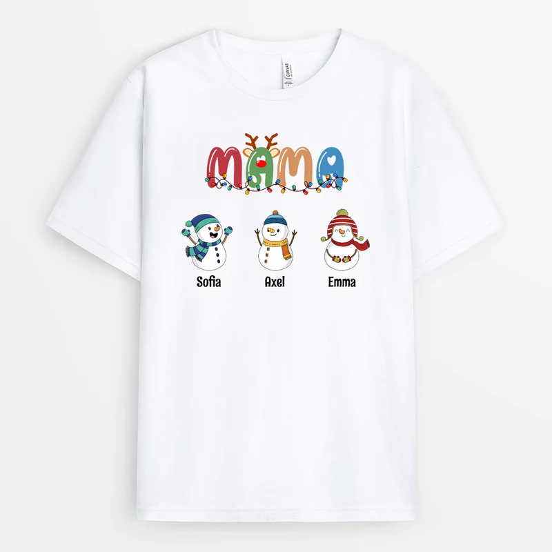 Omas Weihnachtsmann- Personalisierte Geschenke | T-Shirt für Mama/Oma Weihnachten