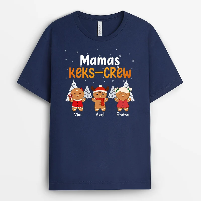 Omas Keks-Crew - Personalisierte Geschenke | T-Shirt für Mama/Oma Weihnachten