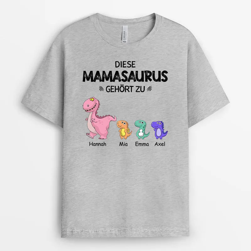 Diese Omasaurus Gehört Zu - Personalisierte Geschenke | T-Shirt für Mama/Oma