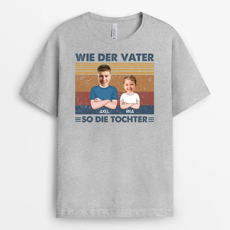 Wie Der Vater - Personalisierte Geschenke | T-Shirt für Papa/Opa
