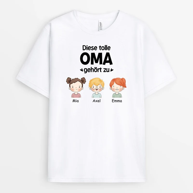 Diese Tolle Mama - Personalisierte Geschenke | T-Shirt für Mama/Oma