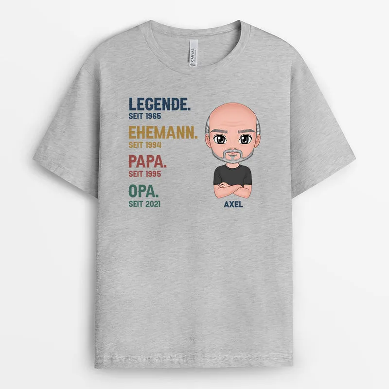 Legende - Personalisierte Geschenke | T-Shirt für Opa/Papa