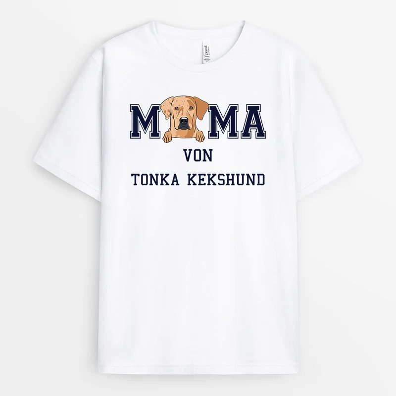 Hundemama, Hundepapa - Personalisierte Geschenke | T-Shirt für Papa/Mama