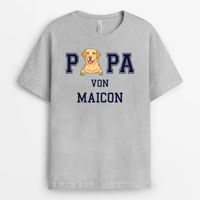 Hundemama, Hundepapa - Personalisierte Geschenke | T-Shirt für Papa/Mama