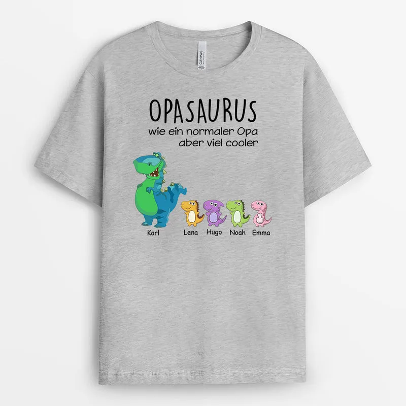 Opasaurus - Personalisierte Geschenke | T-Shirt für Opa