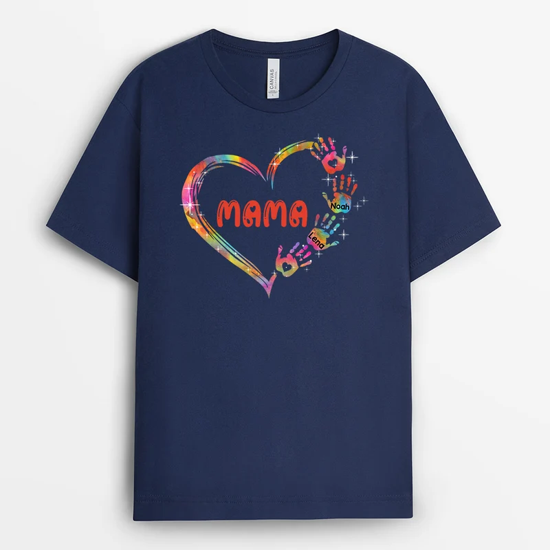 Omas Herz - Personalisierte Geschenke | T-Shirt für Oma/Mama
