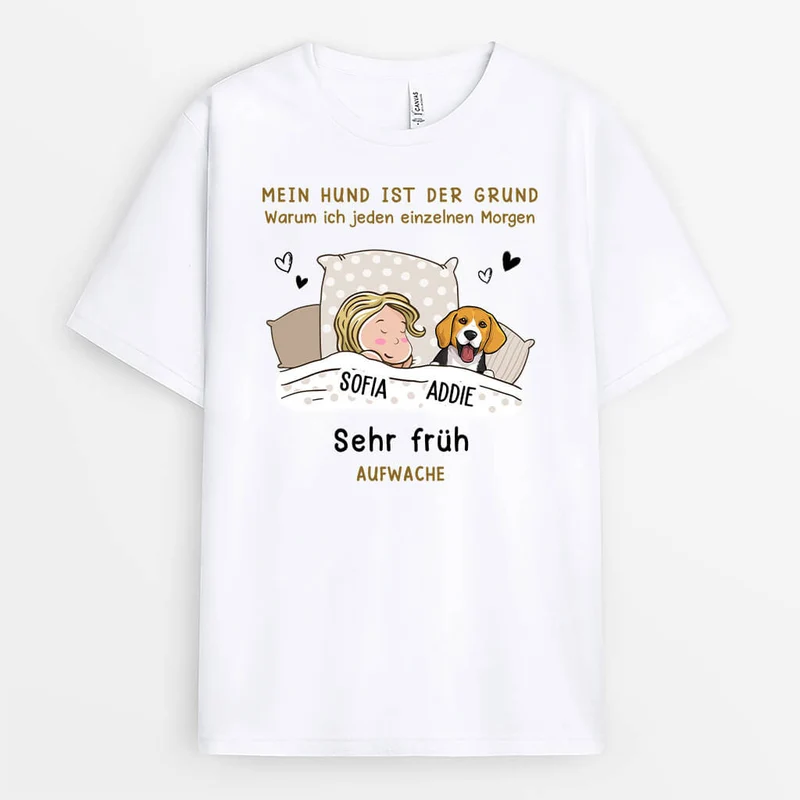 Personalisierte Geschenke | T-Shirt für Hundeliebhaber